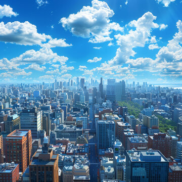 市天際線美景