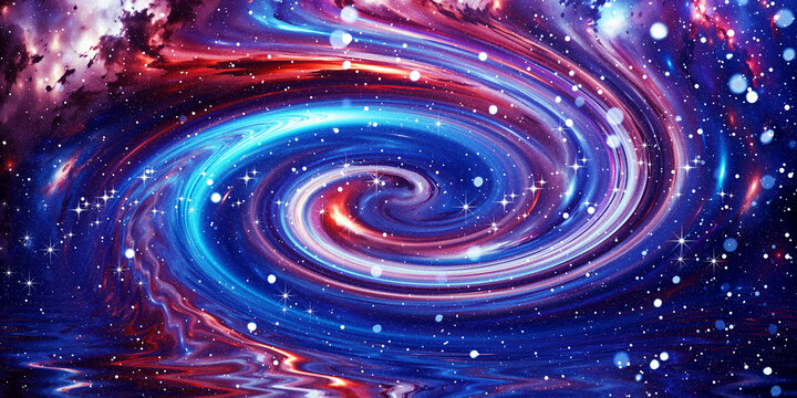 星空吊頂噴畫圖案