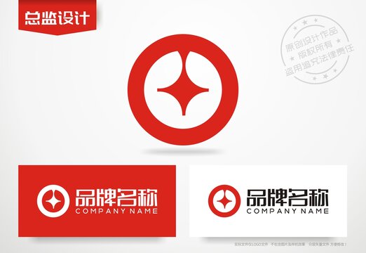 古錢幣logo銅錢標(biāo)志金融財(cái)務(wù)