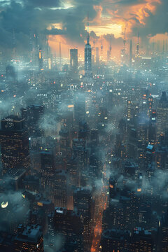 夢(mèng)幻都市夜景