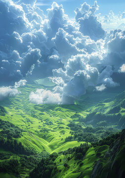 壯麗山谷云海景觀