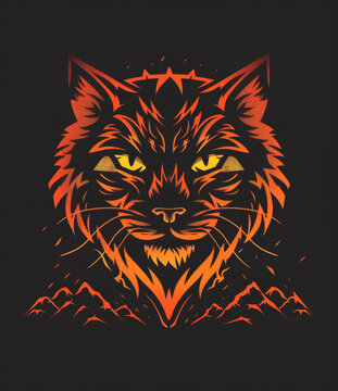 一只橘貓的插圖