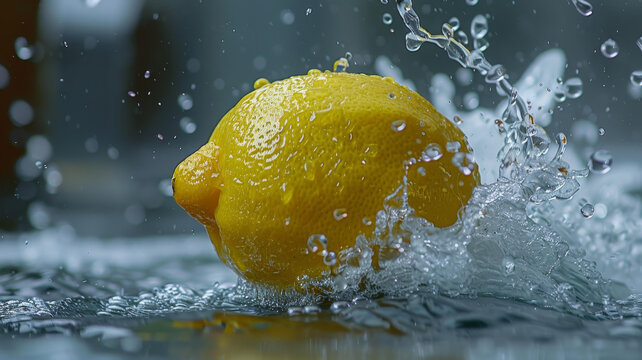 檸檬水花四濺