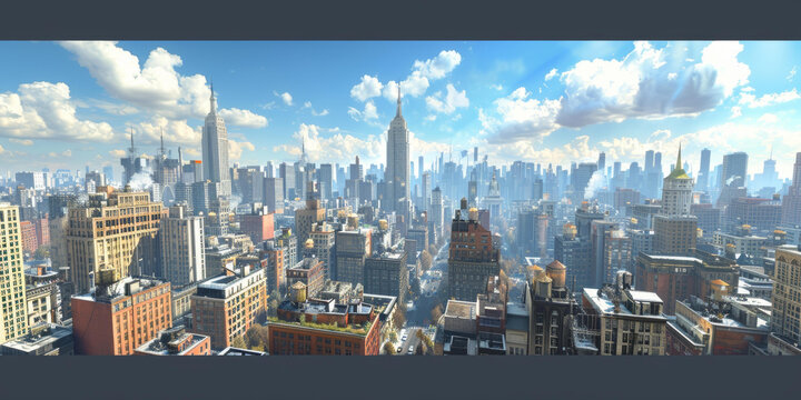 市天際線全景圖