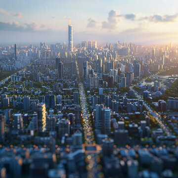 夢(mèng)幻都市夜景全景圖