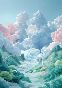 夢(mèng)幻彩云山谷奇景