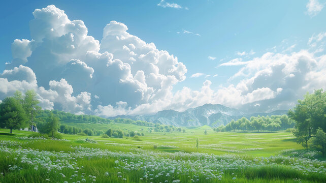 春日田野美景