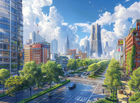 現(xiàn)代城市美景