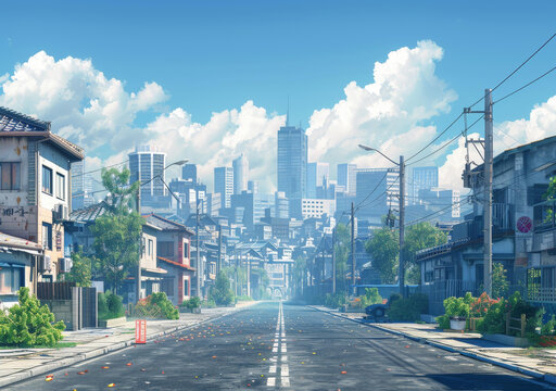 城市街道風(fēng)景