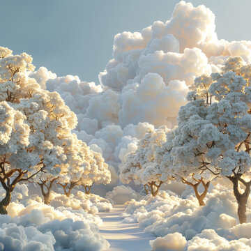 云朵樹林夢幻小徑