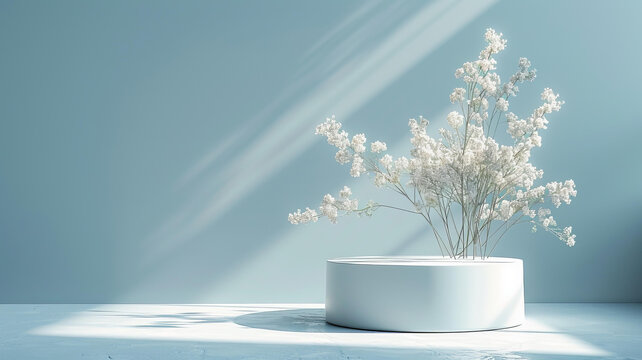 現(xiàn)代簡(jiǎn)約花藝擺件展示臺(tái)
