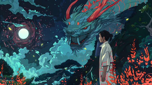 夢(mèng)幻龍與女孩幻想
