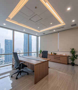 現(xiàn)代都市景觀辦公室室內(nèi)設(shè)計(jì)