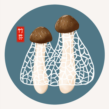 竹蓀插畫