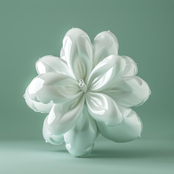 白色花朵建模