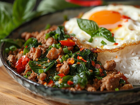 泰式打拋豬肉蓋飯