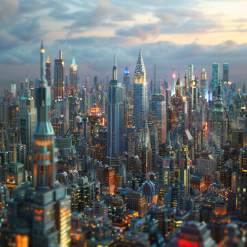 夢(mèng)幻都市夜景