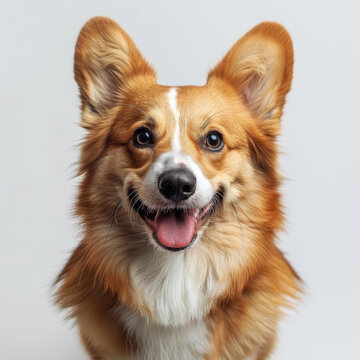 一只耳朵大大的快樂柯基犬