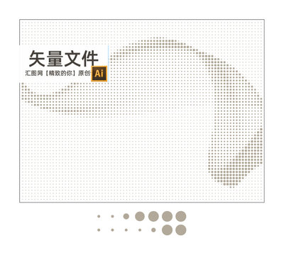 圓點(diǎn)曲線鏤空