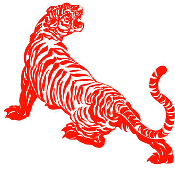 虎剪紙