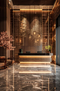 奢華酒店大堂室內(nèi)設(shè)計