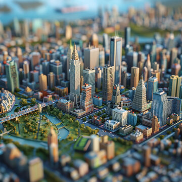 市微縮城市景觀