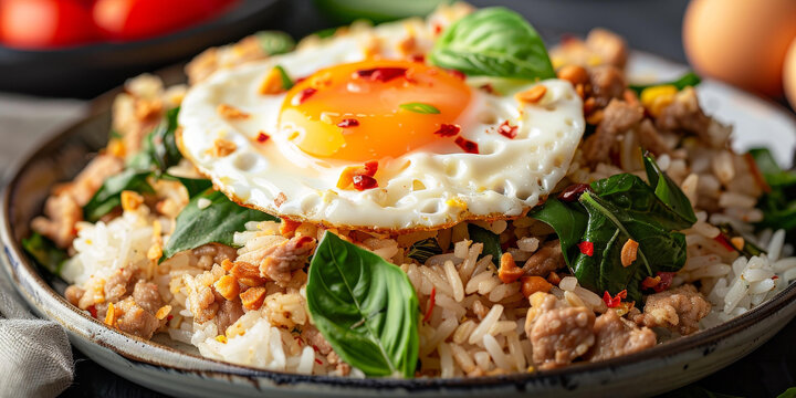 泰式打拋豬肉蓋飯