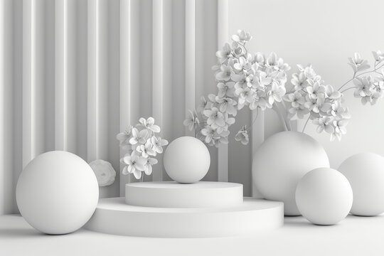 現(xiàn)代極簡(jiǎn)花卉場(chǎng)景