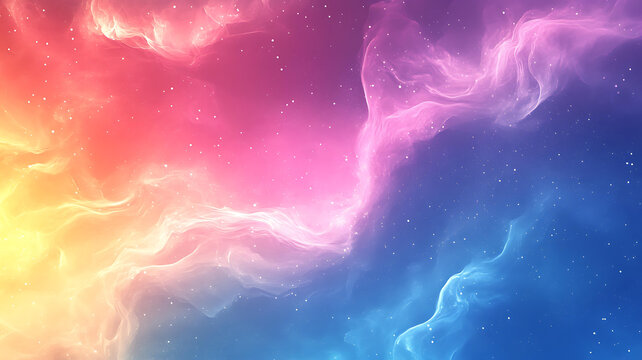 夢(mèng)幻色彩星云宇宙背景圖