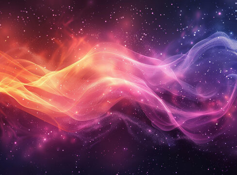 抽象宇宙星云色彩圖