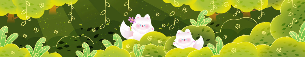 卡通可愛(ài)狐貍插畫