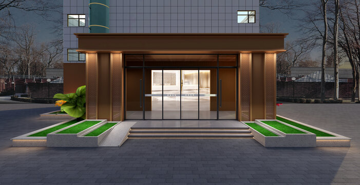 鋁板沖孔門頭