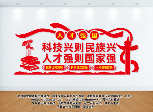 人才強國文化墻