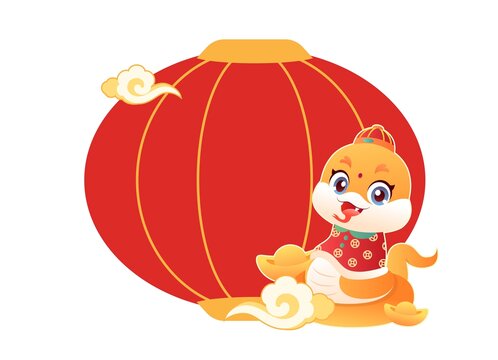 蛇年卡通展板