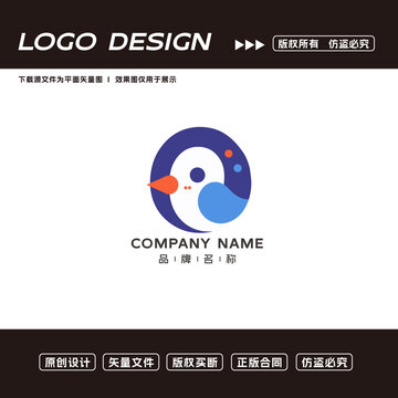 卡通小鳥logo標志
