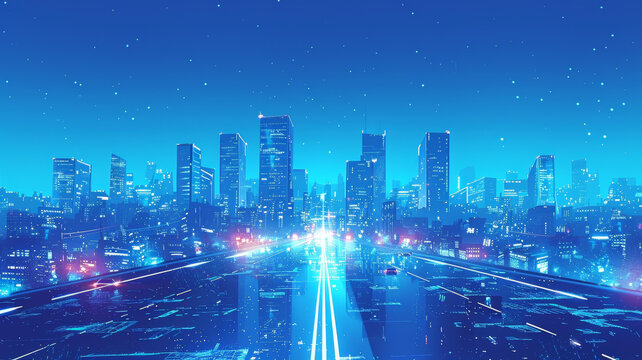 藍色的城市