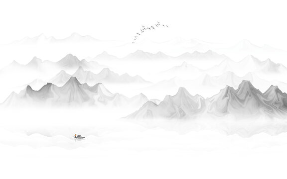 新中式山水畫