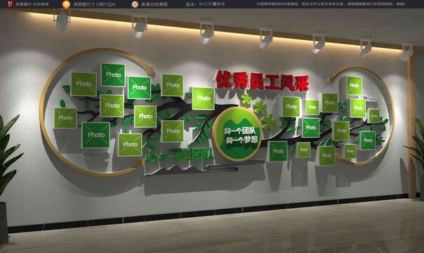 大樹員工風(fēng)采照片墻