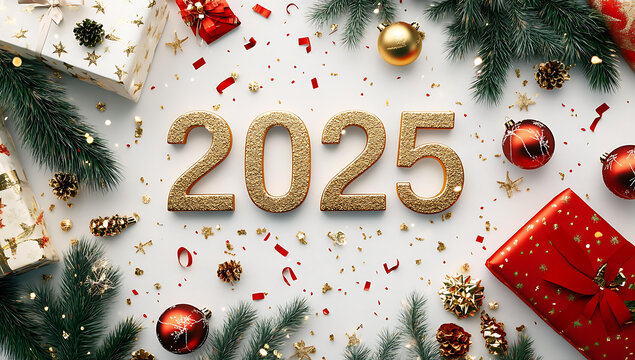2025新年喜慶裝飾圖