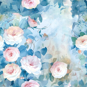 水彩花卉