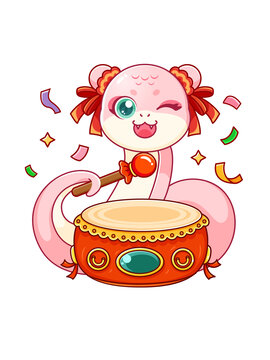 蛇年IP卡通形象之鴻運(yùn)當(dāng)頭