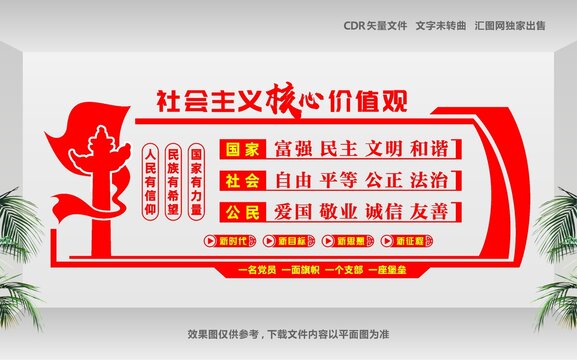 價(jià)值觀黨建墻