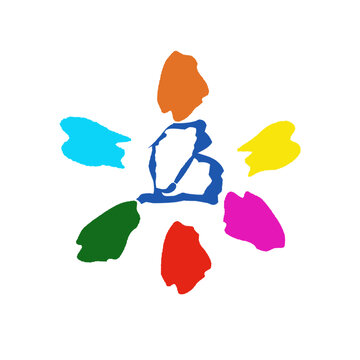美術藝術教育培訓標志B字母logo