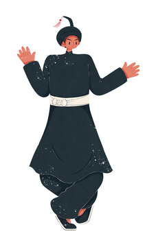 彝族烏蒙山型傳統(tǒng)服飾男性