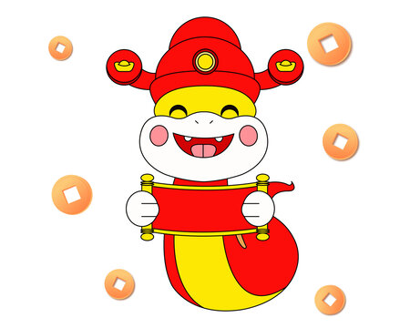蛇年插畫卡通