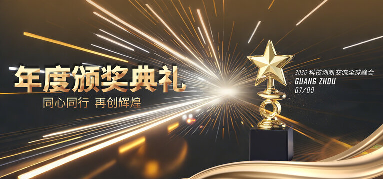 年終企業(yè)年會年度頒獎典禮盛典獎杯