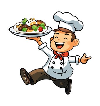 矢量卡通廚師