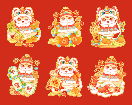 國潮蛇年可愛IP