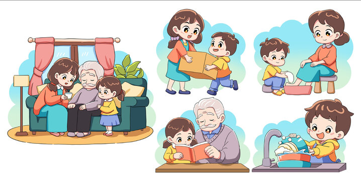 道德教育插畫