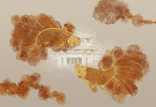 祥云意境魚